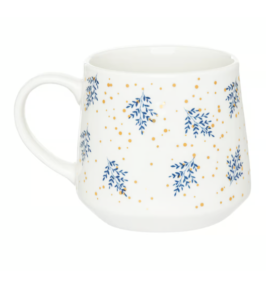 AMBITION GALACTIC Kubek 460 ml / listki / porcelana