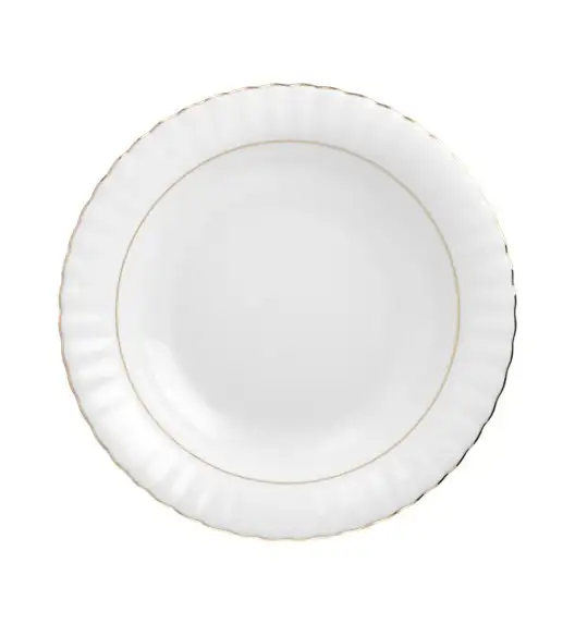 CHODZIEŻ IWONA B014 ZŁOTA LINIA Zestaw obiadowy 18 el / 6 osób / porcelana