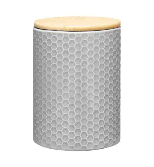 AMBITION TUVO Pojemnik kuchenny z bambusową pokrywką 1.1 l / szary / dolomit