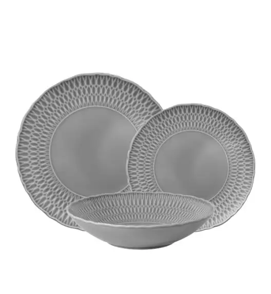 ĆMIELÓW SOFIA LB01 KSIĘŻYCOWA Zestaw obiadowy 18 el / 6 osób / porcelana