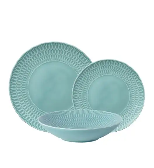 ĆMIELÓW SOFIA LB05 LAZUROWA Zestaw obiadowy 18 el / 6 osób / porcelana
