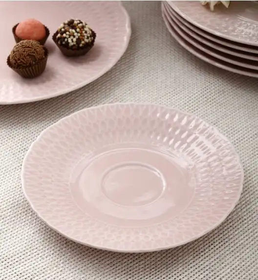 ĆMIELÓW SOFIA LB07 RÓŻANA Spodek pod filiżankę 15,7 cm / porcelana