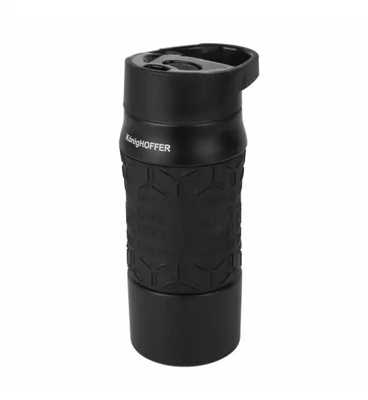 KönigHOFFER HUNTER Kubek termiczny 400 ml / czarny / stal nierdzewna