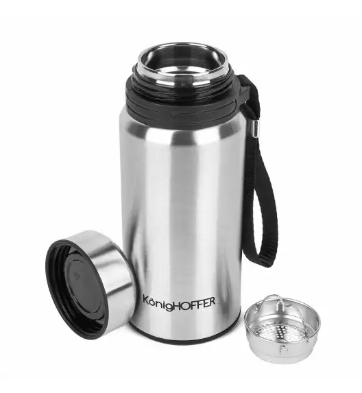 KonigHOFFER ADVENTURE Termos próżniowy ze stali nierdzewnej z sitkiem 500 ml