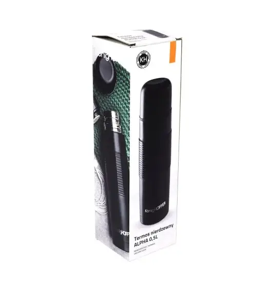 KonigHOFFER ALPHA Termos nierdzewny do kawy i herbaty 500 ml / czarny