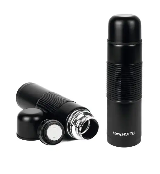 KonigHOFFER ALPHA Termos nierdzewny do kawy i herbaty 750 ml / czarny