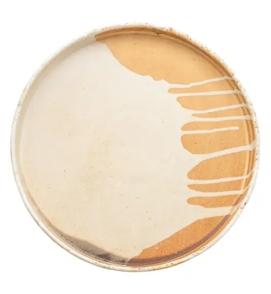 VERLO SAMTO Talerz okrągły płaski śr. 28 cm / kremowy