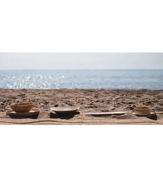 VERLO SAMTO Talerz okrągły płaski śr. 21 cm / kremowy