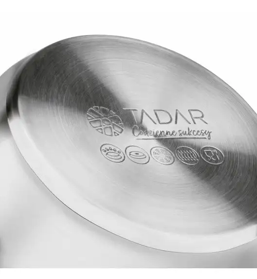 TADAR SELVA Komplet garnków nierdzewnych + pokrywki / 8 elementów / indukcja / satyna