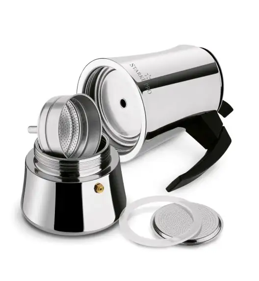 STARKE PRO ROBUSTA Kawiarka stalowa 540 ml / 9 filiżanek espresso / indukcja