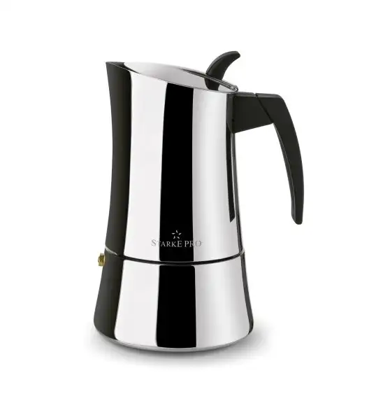 STARKE PRO ROBUSTA Kawiarka stalowa 540 ml / 9 filiżanek espresso / indukcja