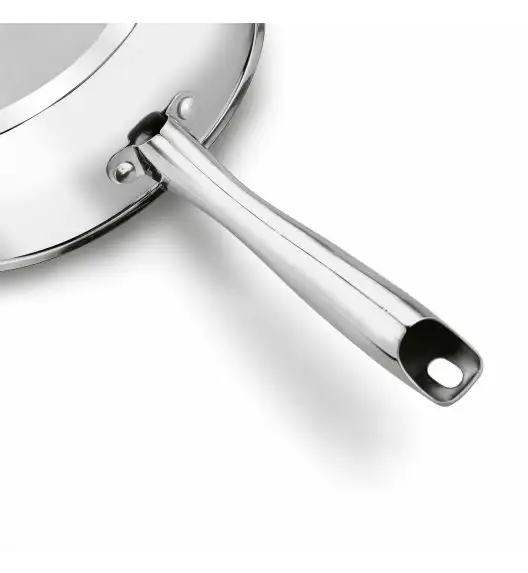 STARKE PRO TREVISO Patelnia 24 cm + pokrywka / Greblon® C3+ / indukcja / stal nierdzewna