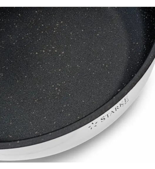 STARKE PRO TREVISO Patelnia 24 cm + pokrywka / Greblon® C3+ / indukcja / stal nierdzewna