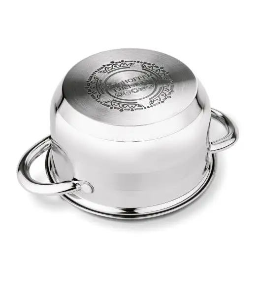 KonigHOFFER FARO Garnek z pokrywką 20 cm / 3.4 L / stal nierdzewna / indukcja