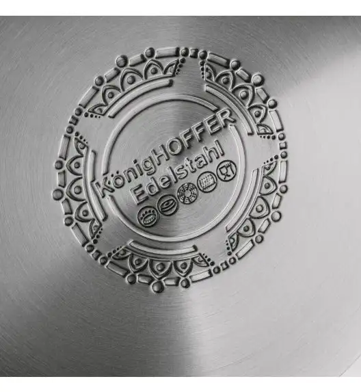 KonigHOFFER FARO Garnek z pokrywką 24 cm / 5.9 L / stal nierdzewna / indukcja