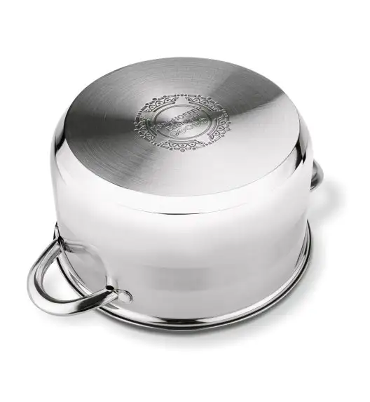 KonigHOFFER FARO Garnek z pokrywką 24 cm / 5.9 L / stal nierdzewna / indukcja