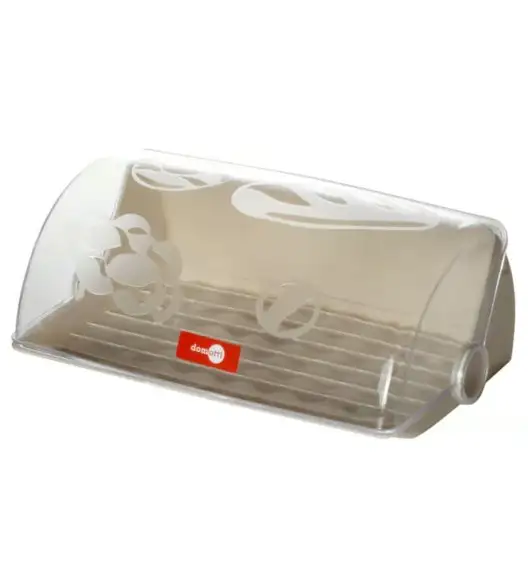 DOMOTTI AVANGARDA Chlebak z pokrywką 33,5 x 25 x14 cm  / beżowy / tworzywo sztuczne