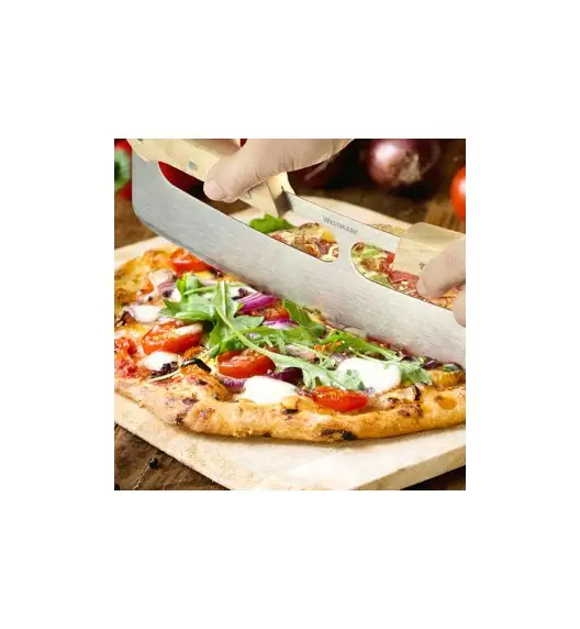 WESTMARK PRO Nóż do krojenia pizzy / stal nierdzewna / drewno kauczukowe