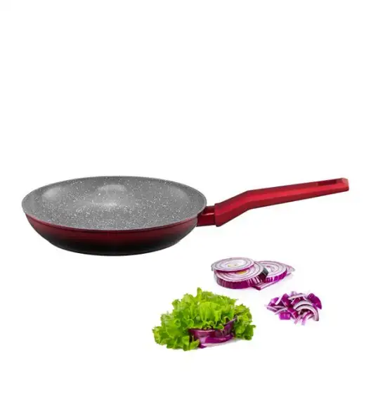 AMBITION OMBRE RED Patelnia 20 cm / aluminium / indukcja