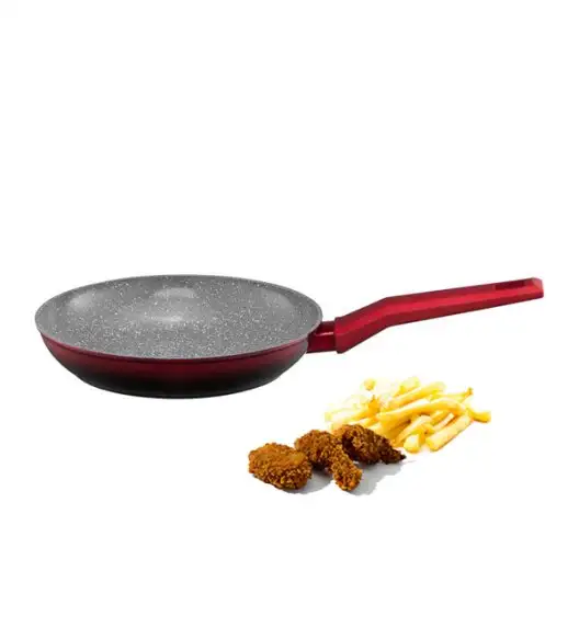 AMBITION OMBRE RED Patelnia 24 cm / aluminium / indukcja