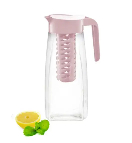 AMBITION FIESTA Dzbanek z wkładem na owoce 1,5 l / różowy