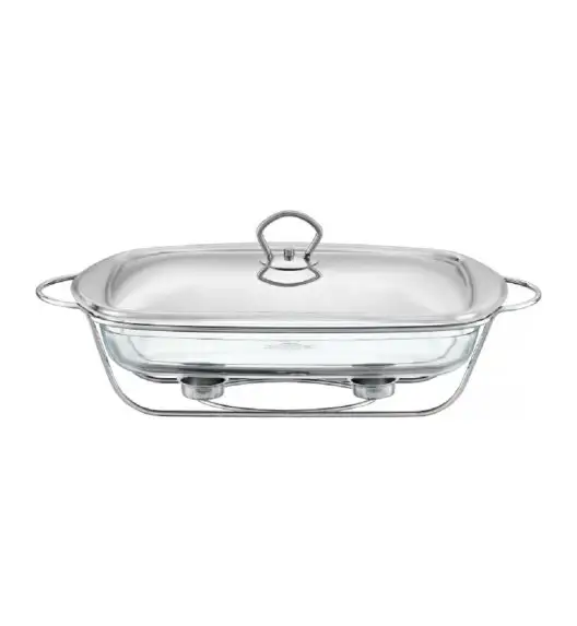 xAMBITION HELIOS Naczynie żaroodporne z podgrzewaczem 3,6 l / prostokątne / szkło