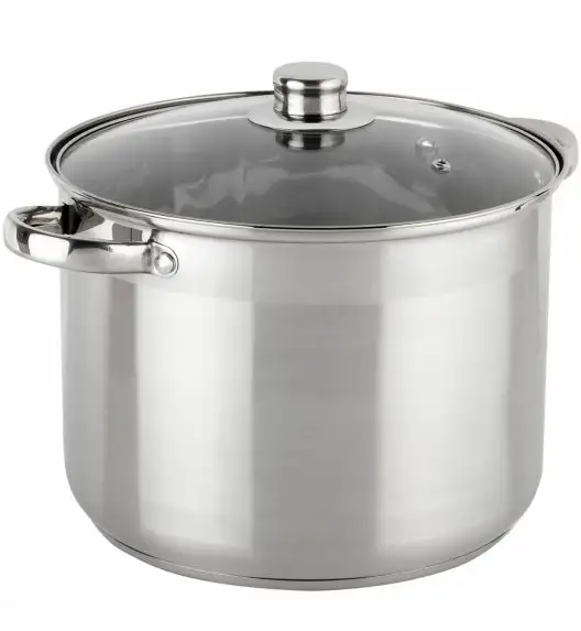 TADAR Garnek gastronomiczny 4 l z pokrywką / prosty / stal nierdzewna
