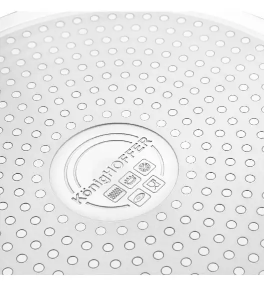 KönigHOFFER CORVOS Patelnia głęboka z pokrywką 28 cm / aluminium / indukcja