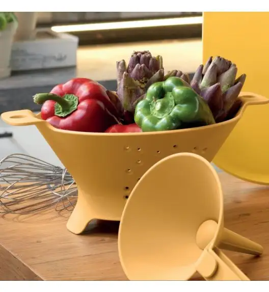 BLIM PLUS Durszlak / sitko żółty / funkcjonalny / innowacyjny