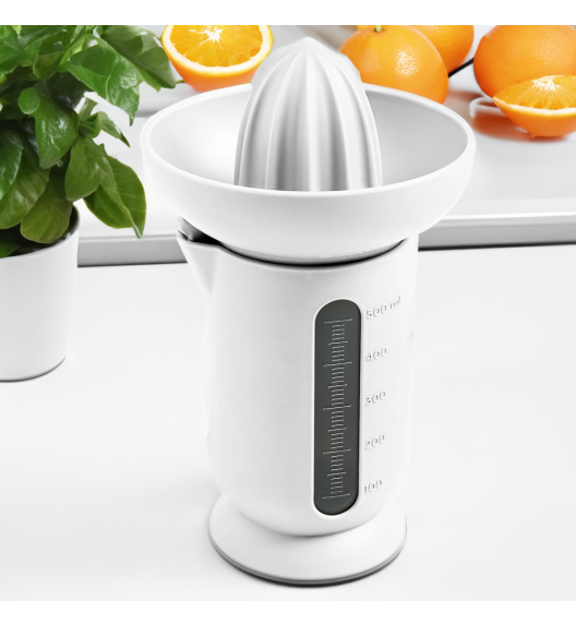 BLIM PLUS Wyciskarka do cytrusów z dzbankiem 0,5 l biała / produkt innowacyjny