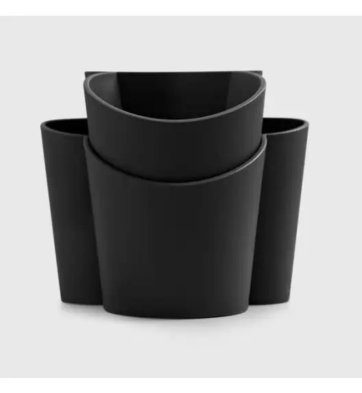 BLIM PLUS Pojemnik na sztućce z przegrodami czarny