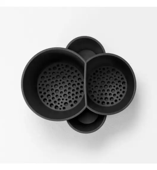 BLIM PLUS Pojemnik na sztućce z przegrodami czarny