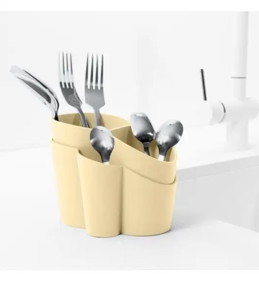 BLIM PLUS Pojemnik na sztućce z przegrodami pustynny