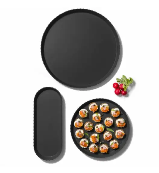 BLIM PLUS Taca okrągła śr. 30 cm czarna