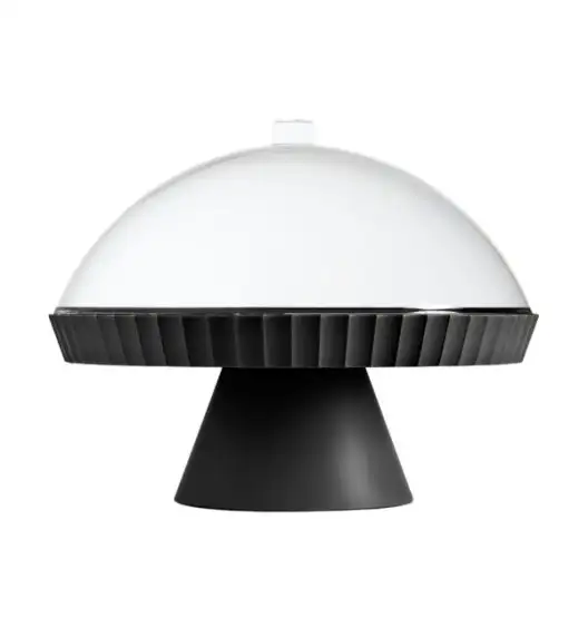 BLIM PLUS Patera do ciasta z pokrywą i łopatką czarna