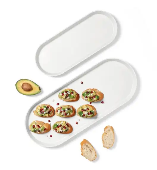 BLIM PLUS Taca owalna 50x25 cm biała