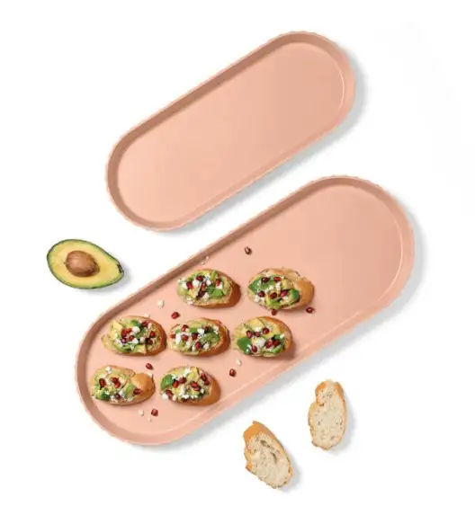 BLIM PLUS Taca owalna 37,5x15 cm pomarańczowa