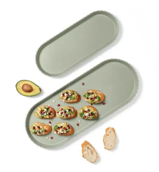 BLIM PLUS Taca owalna 37,5x15 cm zielona