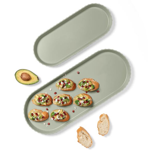 BLIM PLUS Taca owalna 37,5x15 cm zielona