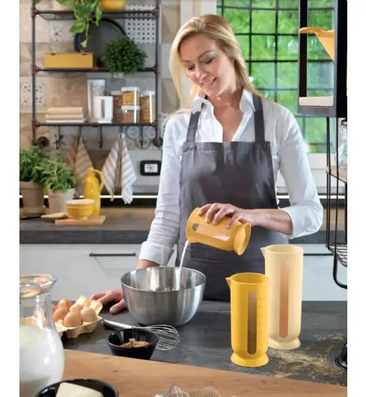 BLIM PLUS Dzbanek z miarką 0,5 l brązowy