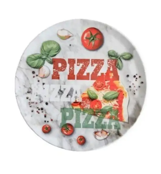 LUBIANA TINA Talerz do pizzy 33 cm | kolorowy nadruk 