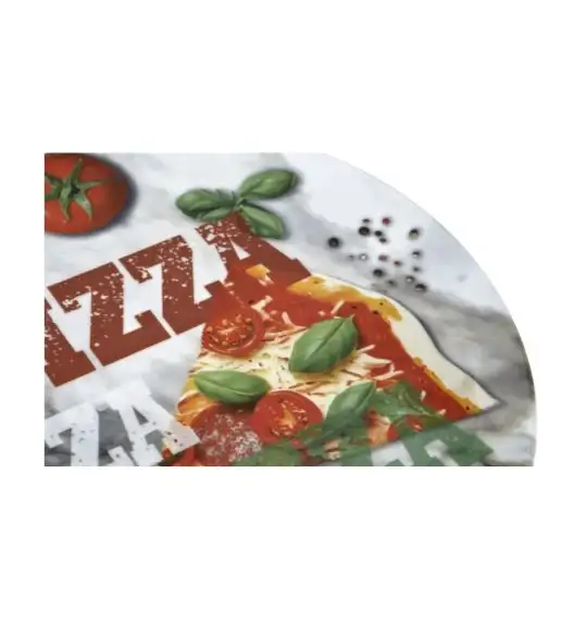 LUBIANA TINA Talerz do pizzy 33 cm | kolorowy nadruk 
