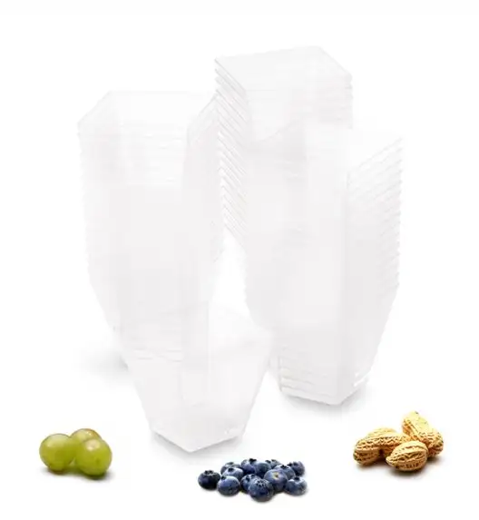 TADAR FINGERFOOD PIRAMIDA Komplet 50 szt. pojemników na żywność 60 ml