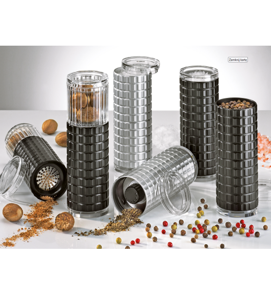 CILIO PISA Młynek do przypraw 4,5 x 12,5 cm, metaliczny / FreeForm