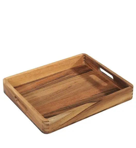 ZASSENHAUS Taca do serwowania z drewna akacjowego, 44 cm x  35 x 6 cm / FreeForm