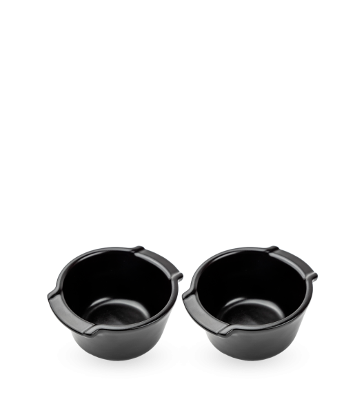 PEUGEOT APPOLIA Naczynia ceramiczne okrągłe 200 ml 2 szt. czarne