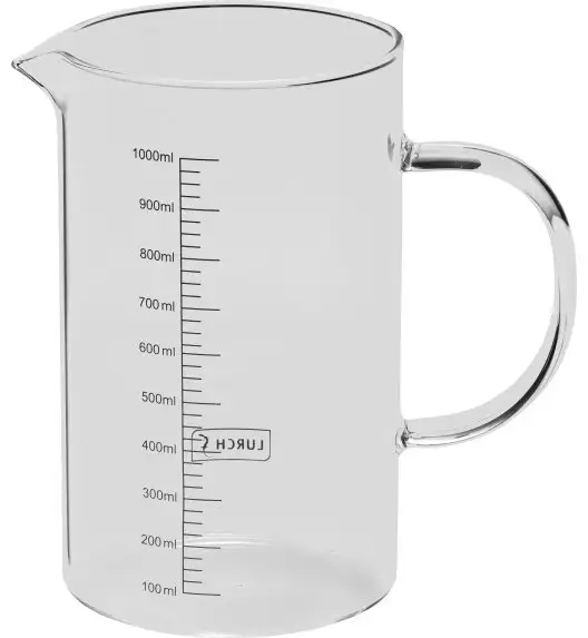 LURCH Dzbanek z miarką 1,0 L / szkło borokrzemowe / FreeForm
