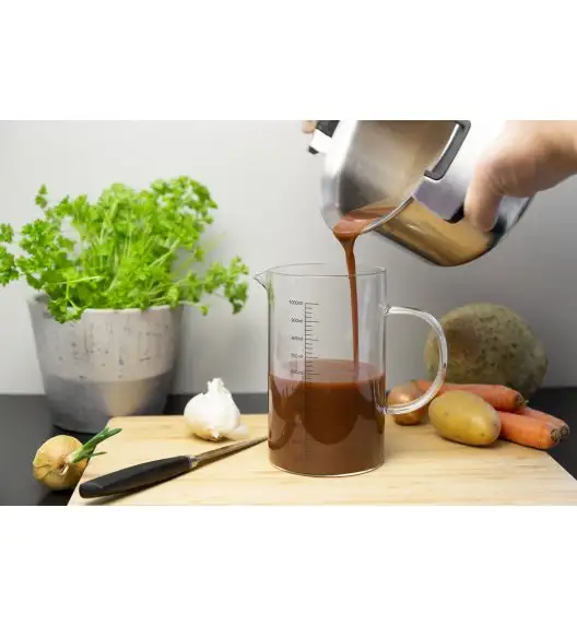 LURCH Dzbanek z miarką 1,0 L / szkło borokrzemowe / FreeForm