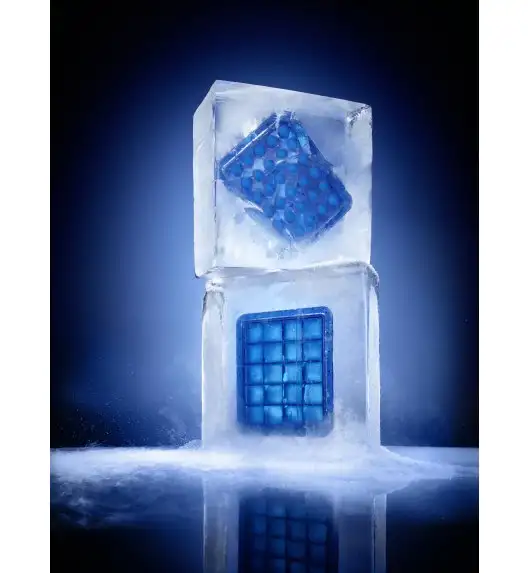 LURCH ICE FORMER Foremka na lód / 12 dużych kostek / silikon platynowy / FreeForm