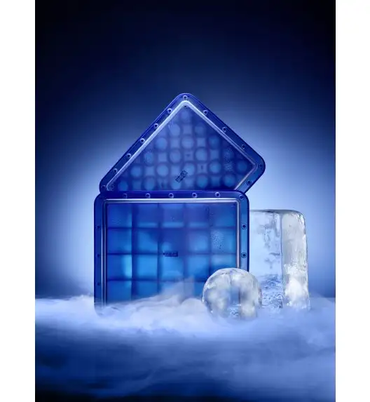 LURCH ICE FORMER Foremka na lód / 12 dużych kostek / silikon platynowy / FreeForm